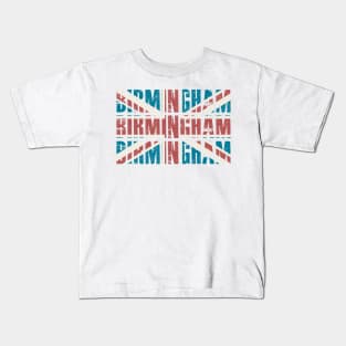 UK Proud - Birmingham Vintage Union Jack Kids T-Shirt